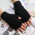 Dámské Bezprsté rukavice v černé barvě ve velikosti Onesize 