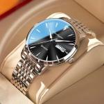 Pánské Náramkové hodinky Nepromokavé v modré barvě v ležérním stylu Přezka stopky vhodné na Potápění s quartzovým pohonem ocelové s voděodolností 30 Bar 