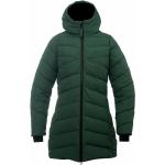 Dámské BIO Zimní bundy s kapucí 2117 OF SWEDEN Nepromokavé Větruvzdorné Prodyšné v barvě lesní zeleně z polyesteru 