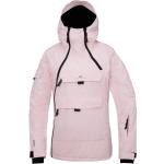Dámské Zimní bundy s kapucí 2117 OF SWEDEN Prodyšné v růžové barvě v elegantním stylu z polyesteru ve velikosti M se sněžným pásem 