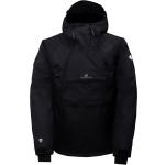 Pánské Zimní bundy s kapucí 2117 OF SWEDEN Prodyšné v černé barvě v elegantním stylu z polyesteru ve velikosti XXL se sněžným pásem plus size 