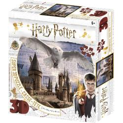 3D Puzzle Harry Potter - Bradavice a Hedvika, 300 dílků