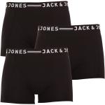 3PACK pánské boxerky Jack and Jones černé (12081832 - black/black) S