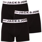 3PACK pánské boxerky Jack and Jones černé (12081832) M