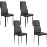 Jídelní židle v černé barvě v minimalistickém stylu ve slevě 