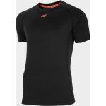 Pánská  Sportovní trička 4F v černé barvě z polyesteru ve velikosti XXL ve slevě plus size 