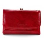 Dámské Kožené peněženky 4U Cavaldi v červené barvě v kancelářském stylu z kůže ve slevě 