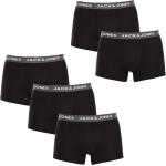 5PACK pánské boxerky Jack and Jones černé (12142342) XXL