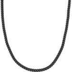 Pánské Řetízky z chirurgické oceli Lucléon v černé barvě z nerezové oceli 