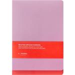 Zápisníky v lila barvě v minimalistickém stylu 2 ks v balení 