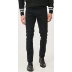 Pánské Plátěné kalhoty v černé barvě slim fit z plátěného materiálu ve velikosti XL ve slevě 