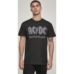  Trička Urban Classics v černé barvě ve velikosti M s motivem AC/DC 
