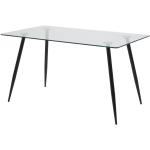 Jídelní stoly Actona Company v černé barvě v moderním stylu z kovu pro 6 osob 