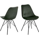 Designové židle Actona Company v tmavě zelené barvě ve skandinávském stylu 