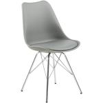 Jídelní židle Actona Company ve světle šedivé barvě ve skandinávském stylu z plastu 