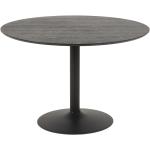 Jídelní stoly Actona Company v černé barvě v moderním stylu z jasanu kulaté pro 4 osoby matné 