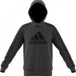 adidas 3-stripe logo hoodie Junior Boys Charcoal/Blk 7-8 Years