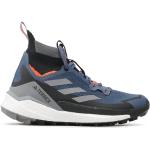 Pánské Vysoké trekové boty adidas Terrex Free Hiker v modré barvě ve velikosti 48 ve slevě 