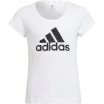 Dětská sportovní trička Dívčí v bílé barvě z bavlny od značky adidas Essentials z obchodu DragonSport.cz 