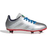 adidas Junior Soft Ground Rugby Boots Silver/Wht/Grey 5 (38)