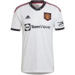 Pánské Fotbalové dresy adidas v bílé barvě ve velikosti 3 XL s krátkým rukávem s motivem Manchester United ve slevě plus size 
