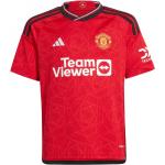 Fotbalové dresy adidas Team v červené barvě s krátkým rukávem s motivem Manchester United ve slevě 