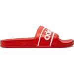 Dámské Nazouváky adidas Adilette v červené barvě ve velikosti 38 ve slevě na léto 