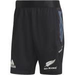 adidas New Zealand All Blacks Rugby Shorts 2022 2023 Mens Black/Steel S