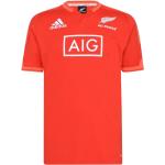 adidas New Zealand Rugby All Blacks Training Shirt Mens Red/Apsord/Whit L