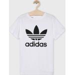 Dětská trička s potiskem Chlapecké v bílé barvě z bavlny strečové od značky adidas Originals z obchodu Answear.cz 