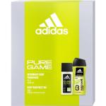 Přírodní Sprchové a koupelové přípravky adidas Pure Game sportovní o objemu 250 ml v rozprašovači v dárkovém balení s dřevitou vůní 
