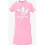 Dětské šaty adidas Adicolor v růžové barvě sportovní ve velikosti 12 let ve slevě 