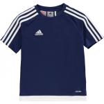 Dětská trička s krátkým rukávem Chlapecké v námořnicky modré barvě z polyesteru od značky adidas Junior z obchodu DragonSport.cz 
