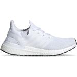 Dámské Silniční běžecké boty adidas Ultra Boost 20 v bílé barvě v moderním stylu ze síťoviny prodyšné ve slevě 