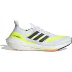 Pánské Silniční běžecké boty adidas Ultra Boost 21 v bílé barvě ve slevě 