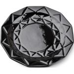 Talíře v černé barvě z keramiky s průměrem 24 cm 