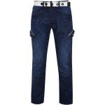 Reebok Belted Cargo Jeans Mens Mid Wash 32W R