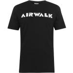  Trička s kulatým výstřihem Airwalk v černé barvě ve velikosti M s krátkým rukávem s kulatým výstřihem ve slevě 
