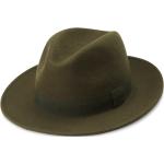 Pánské Fedora klobouky Fawler v olivové barvě 