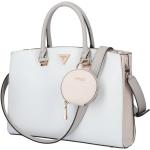 Luxusní kabelky Guess v bílé barvě z polyuretanu s kapsou na mobil 
