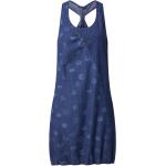 Dámské Letní šaty Alife Kickin v modré barvě s květinovým vzorem ve velikosti L bez rukávů s kulatým výstřihem ve slevě plus size 