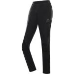 Pánské Běžecké kalhoty ALPINE PRO v černé barvě v moderním stylu ze softshellu ve velikosti XXL ve slevě plus size 