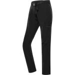 Dámské Outdoorové kalhoty ALPINE PRO v černé barvě ze softshellu ve velikosti XL ve slevě 