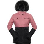 Dámské Zimní bundy s kapucí ALPINE PRO Nepromokavé v elegantním stylu ve velikosti L ve slevě 