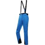 Pánské Lyžařské kalhoty ALPINE PRO Nepromokavé v modré barvě v moderním stylu ve velikosti XXL ve slevě plus size 