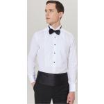Pánské Slim fit košile v bílé barvě v ležérním stylu z bavlny ve velikosti 3 XL strečové ve slevě plus size 