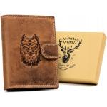 Pánské Kožené peněženky Always Wild v klasickém stylu z kůže s blokováním RFID 