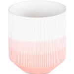 Svícny v růžové barvě z keramiky o velikosti 9 cm 