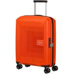 Kufry na kolečkách American Tourister v oranžové barvě s integrovaným zámkem o objemu 40 l 