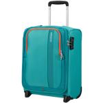 Textilní kufry American Tourister v zelené barvě z látky o objemu 28 l 